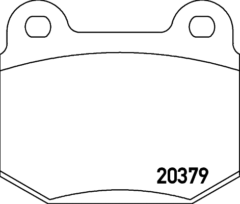 Brake Pad Set, disc brake (2037901)