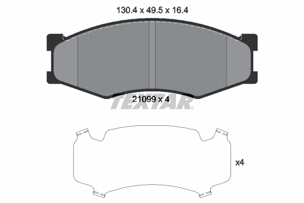 Brake Pad Set, disc brake (2109901)
