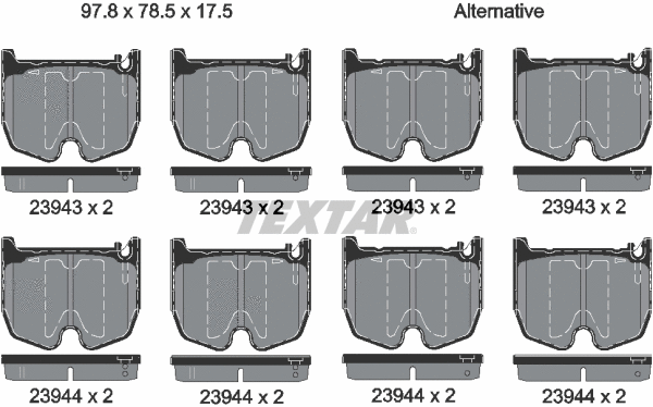 Brake Pad Set, disc brake (2394301)