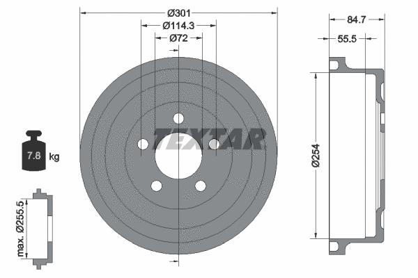 Brake Drum (94040100)