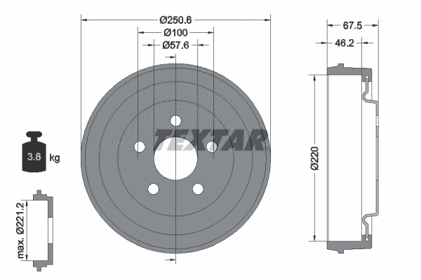 Brake Drum (94045900)