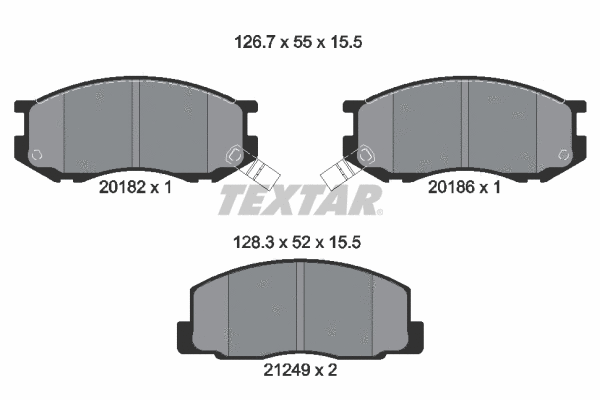 Brake Pad Set, disc brake (2018201)