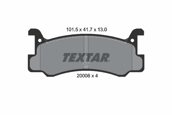 Brake Pad Set, disc brake (2000801)