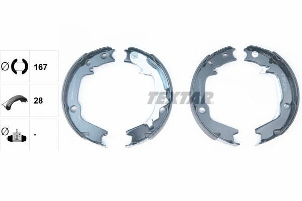 Brake Shoe Set, parking brake (91068500)
