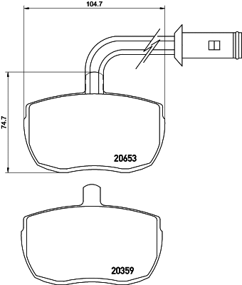 Brake Pad Set, disc brake (2065302)