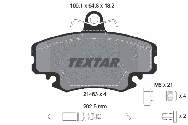Brake Pad Set, disc brake (2146304)