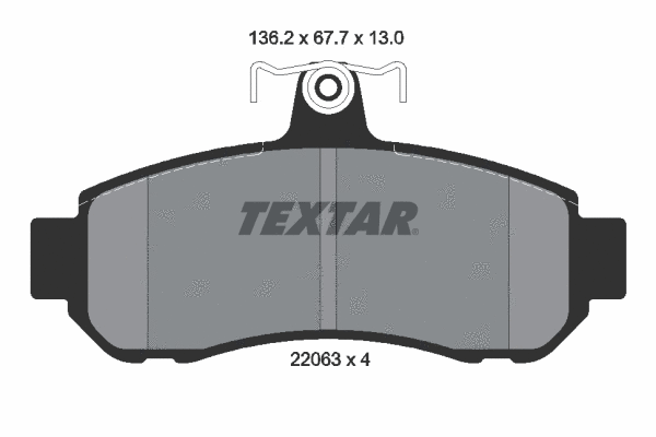 Brake Pad Set, disc brake (2206301)