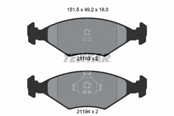 Brake Pad Set, disc brake (2119301)
