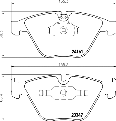 Brake Pad Set, disc brake (2416101)
