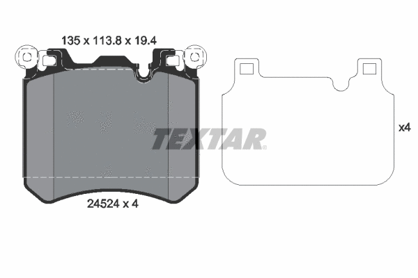 Brake Pad Set, disc brake (2452401)