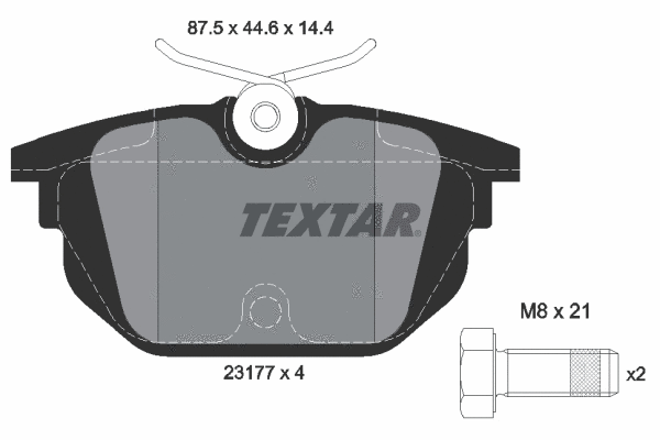 Brake Pad Set, disc brake (2317703)
