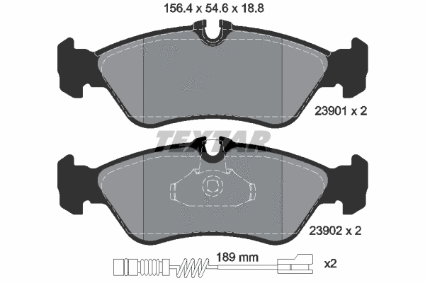 Brake Pad Set, disc brake (2390101)
