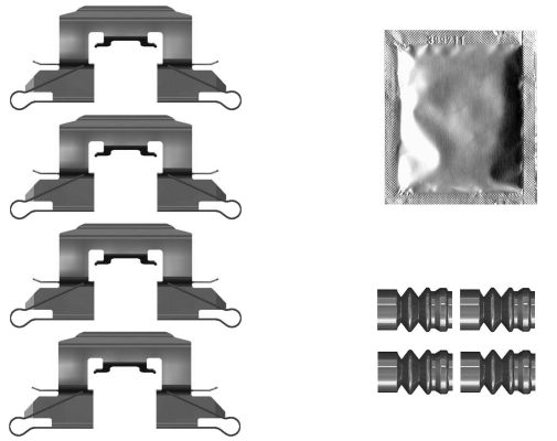 Accessory Kit, disc brake pad (82559100)