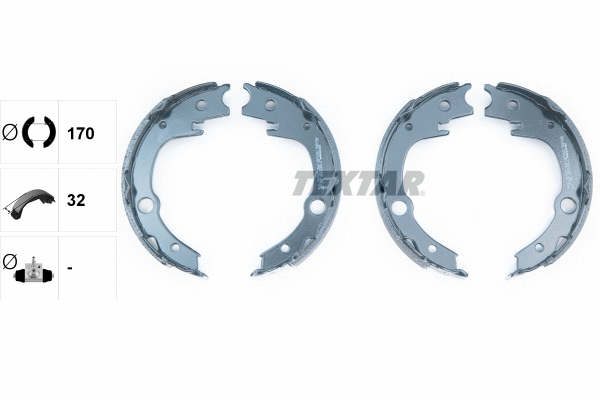 Brake Shoe Set, parking brake (91063200)