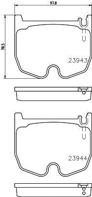 Brake Pad Set, disc brake (2394306)