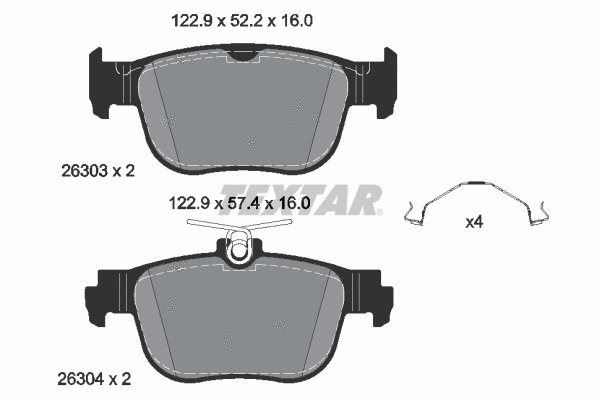 Brake Pad Set, disc brake (2630301)