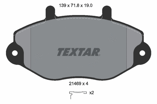 Brake Pad Set, disc brake (2146902)