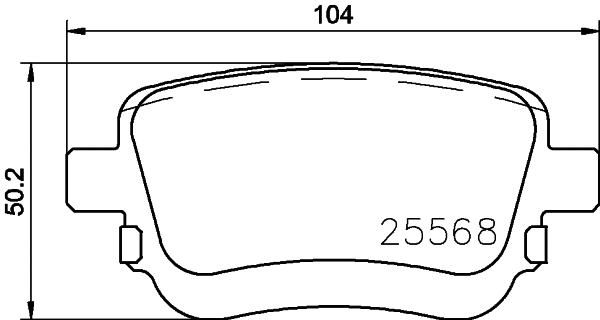Brake Pad Set, disc brake (2556801)