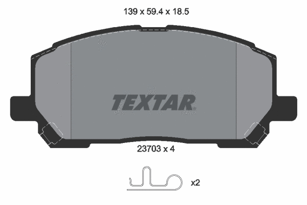 Brake Pad Set, disc brake (2370301)
