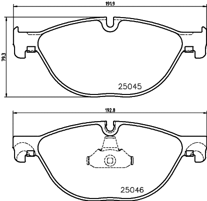Brake Pad Set, disc brake (2504503)
