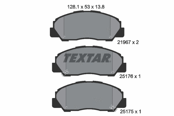 Brake Pad Set, disc brake (2196701)