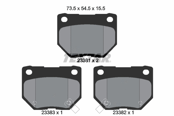 Brake Pad Set, disc brake (2338101)