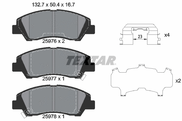Brake Pad Set, disc brake (2597601)