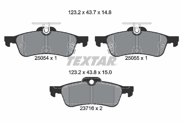 Brake Pad Set, disc brake (2505401)