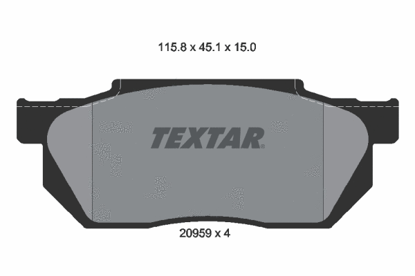 Brake Pad Set, disc brake (2095901)