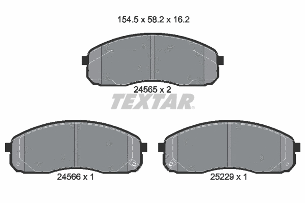 Brake Pad Set, disc brake (2456501)
