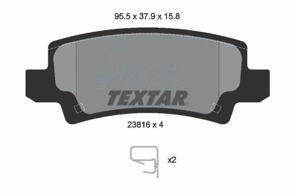 Brake Pad Set, disc brake (2381601)