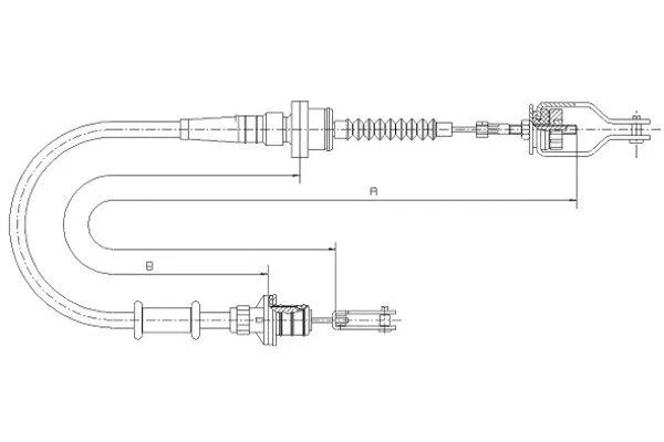 Cable Pull, clutch control (58004100)