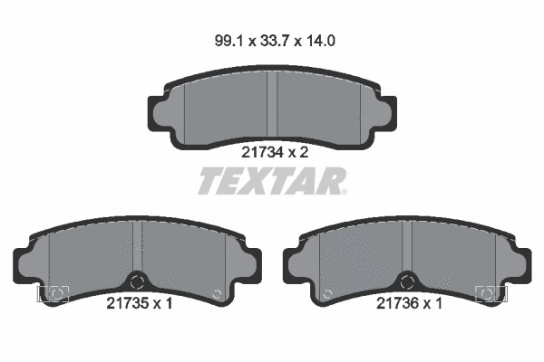 Brake Pad Set, disc brake (2173401)