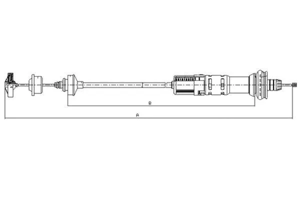 Cable Pull, clutch control (58010900)