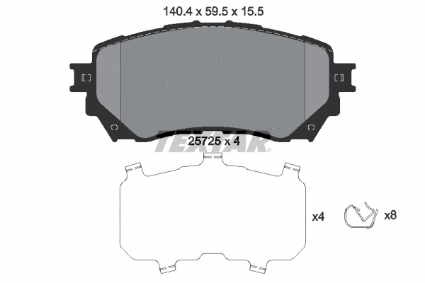 Brake Pad Set, disc brake (2572501)