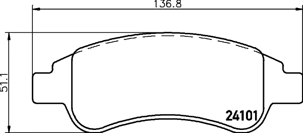 Brake Pad Set, disc brake (2410103)