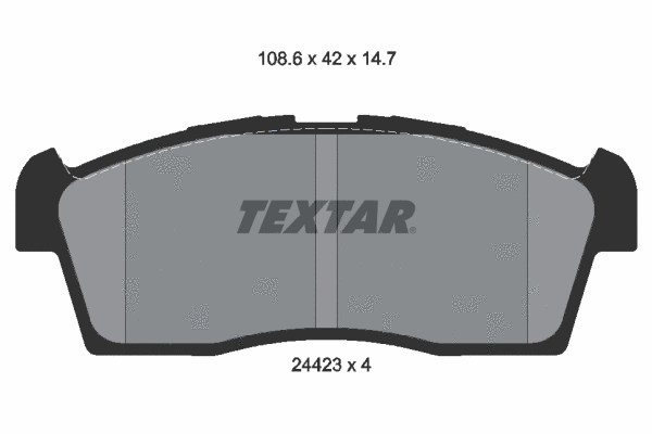 Brake Pad Set, disc brake (2442301)