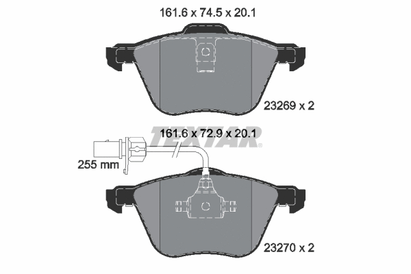 Brake Pad Set, disc brake (2326903)
