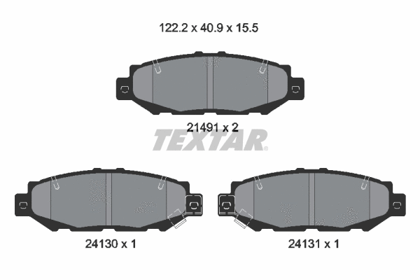 Brake Pad Set, disc brake (2149101)