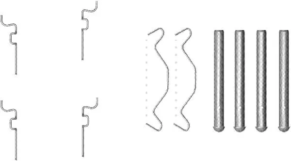 Accessory Kit, disc brake pad (82072500)