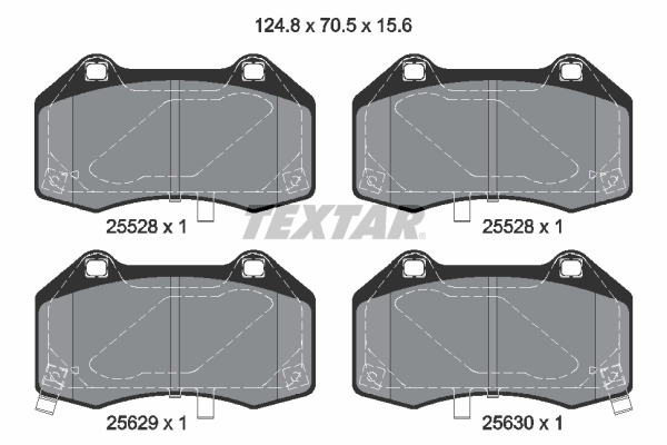 Brake Pad Set, disc brake (2552801)
