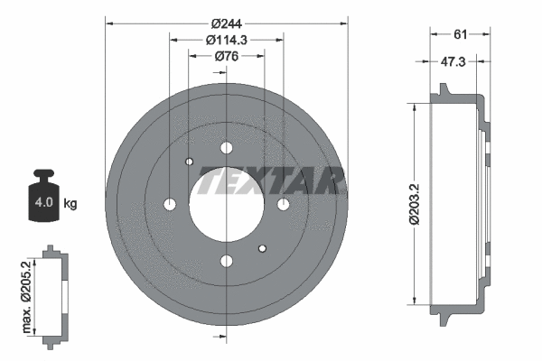 Brake Drum (94034900)