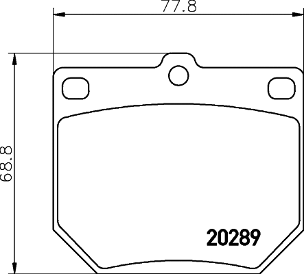 Brake Pad Set, disc brake (2028902)