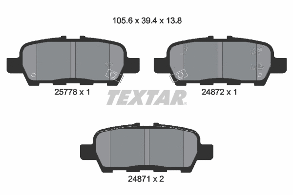 Brake Pad Set, disc brake (2577801)