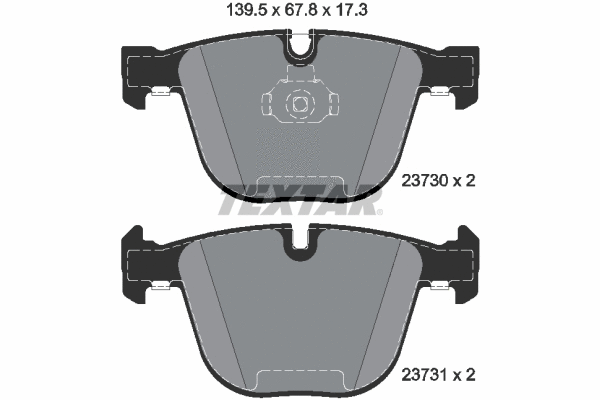 Brake Pad Set, disc brake (2373001)