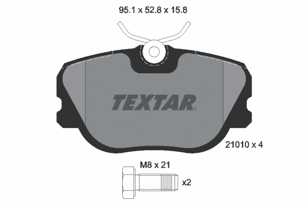Brake Pad Set, disc brake (2101002)