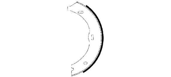Brake Shoe Set, parking brake (91061900)