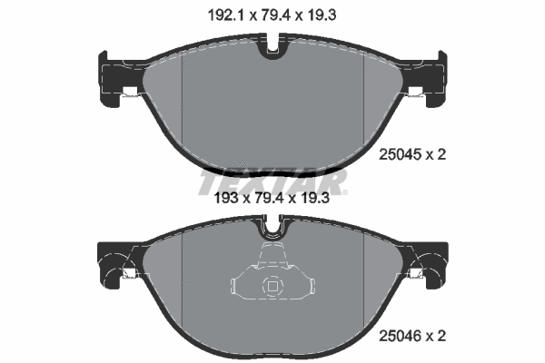 Brake Pad Set, disc brake (2504501)
