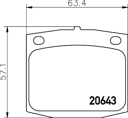 Brake Pad Set, disc brake (2064301)