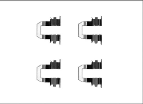 Accessory Kit, disc brake pad (82540300)